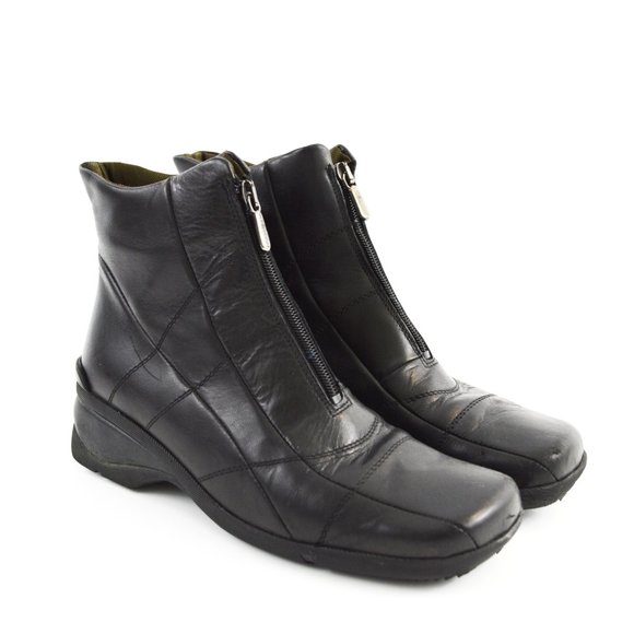 Aquatalialeather Zip up Bootie #197-42